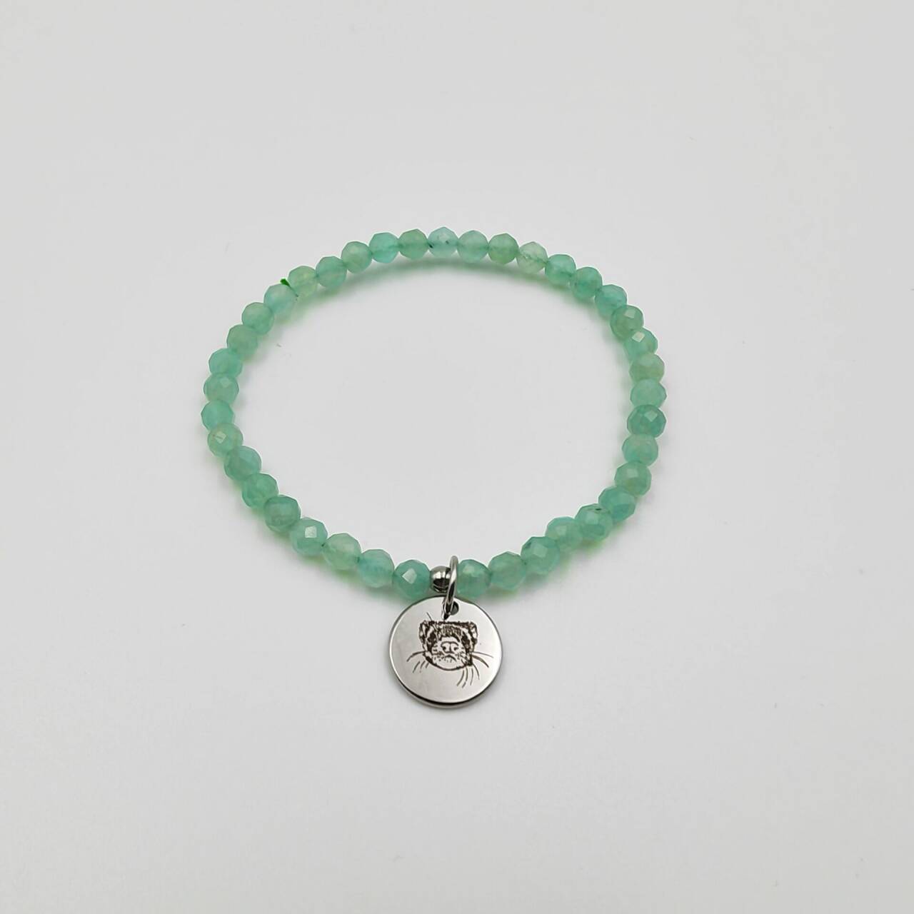Amazonite Energy Bracelet (Personalized Pet Portrait)