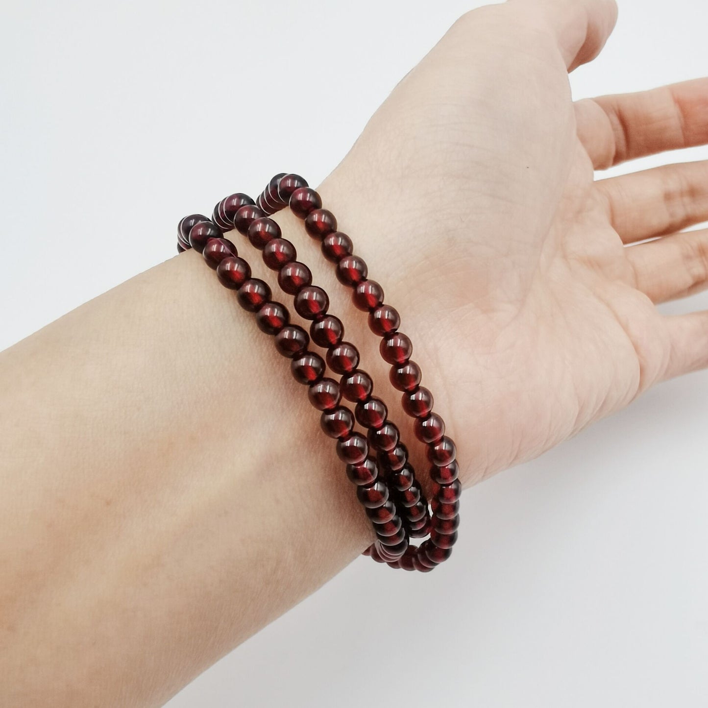 Selected(4-4.5mm) Garnet Energy Bracelet (Personalized Pet Portrait)