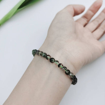 Moss Agate Energy Bracelet (Personalized Pet Portrait)