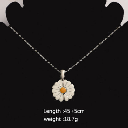 Custom Pet Face Small Daisy Necklace™