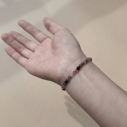 Real Amethyst Energy Bracelet (Personalized Pet Portrait)